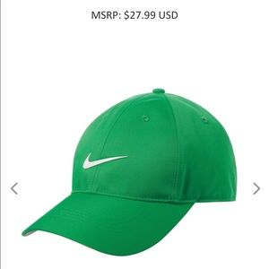 NEW Nike Green Dri-FIT Swoosh Front Cap